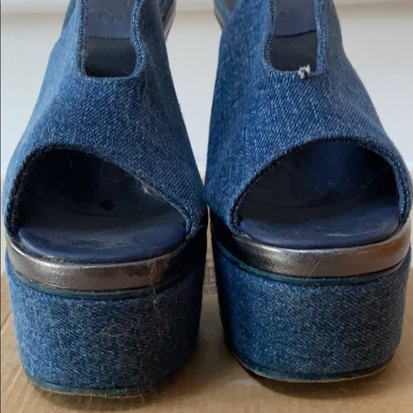 ACNE | Denim Platform Heels - Picture 5 of 8